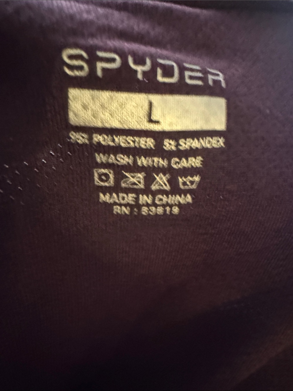 Spyder Men's Short Sleeve Crew Tee in Plum - Picture 2 of 2